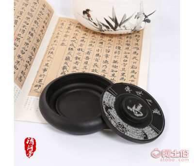 匠心傳承 螺紋硯學生4寸古馬羅紋硯，文房雅器新選擇